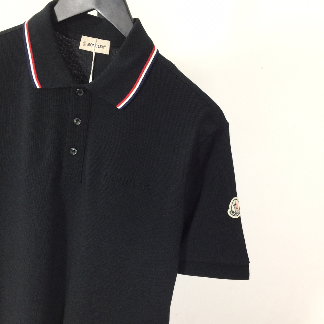 Moncler Logo Cotton Polo Shirt - everydesigner