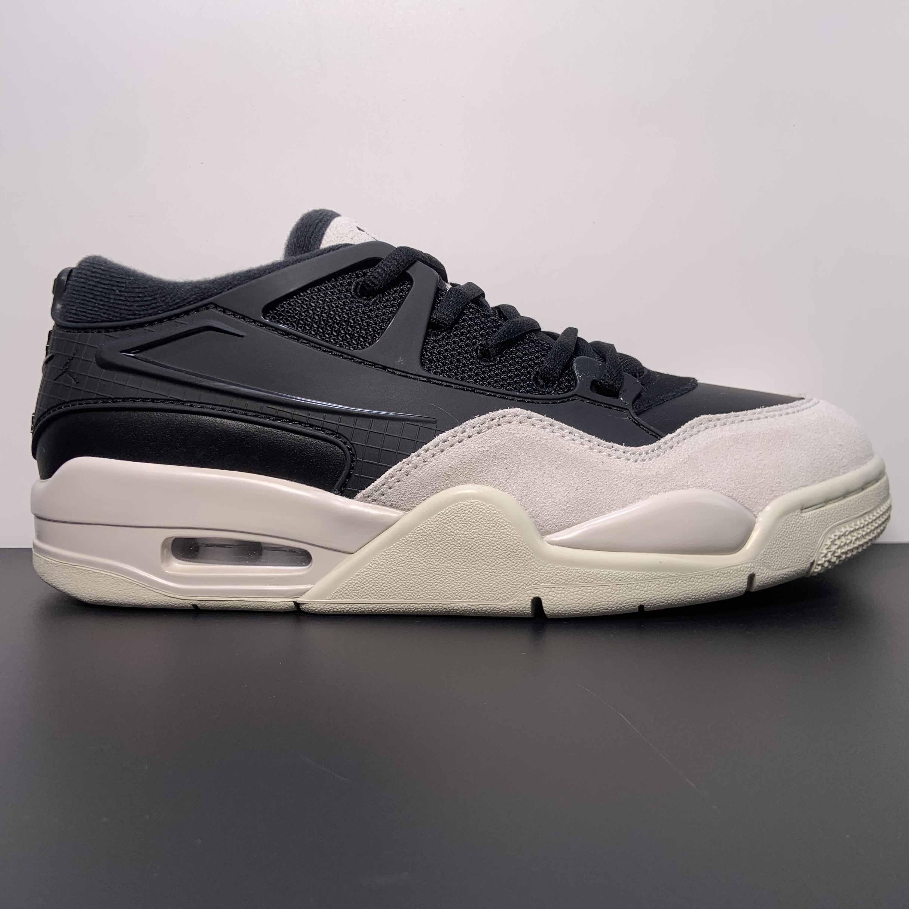 Jordan 4 Black/Light Bone-Dark Grey Sneakers     FQ7939-001 - everydesigner