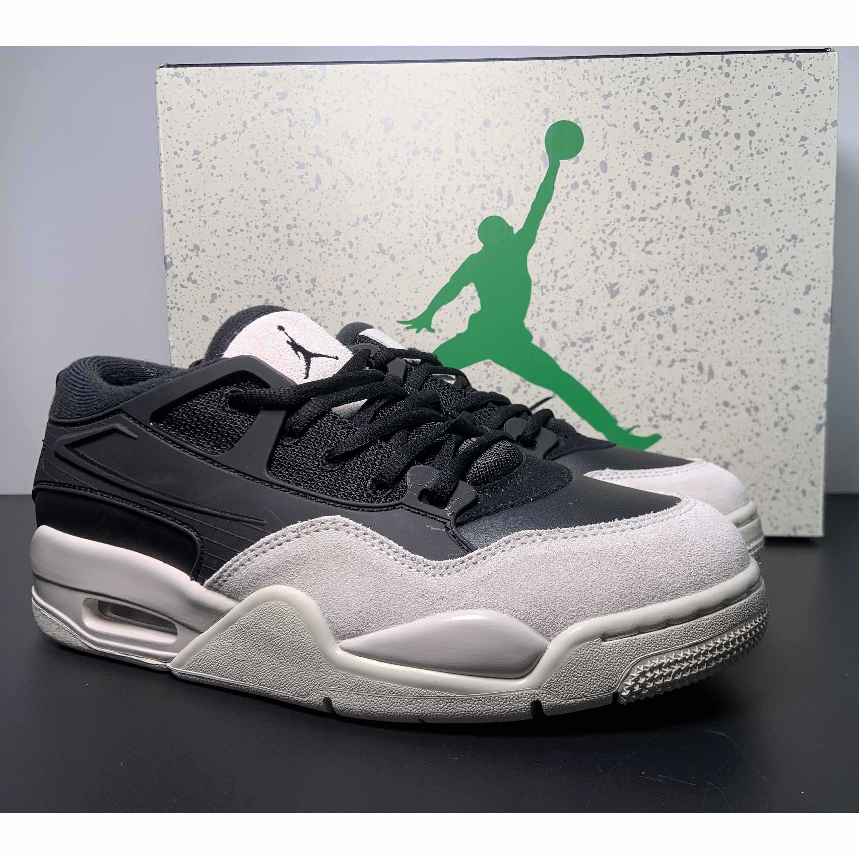 Jordan 4 Black/Light Bone-Dark Grey Sneakers     FQ7939-001 - everydesigner