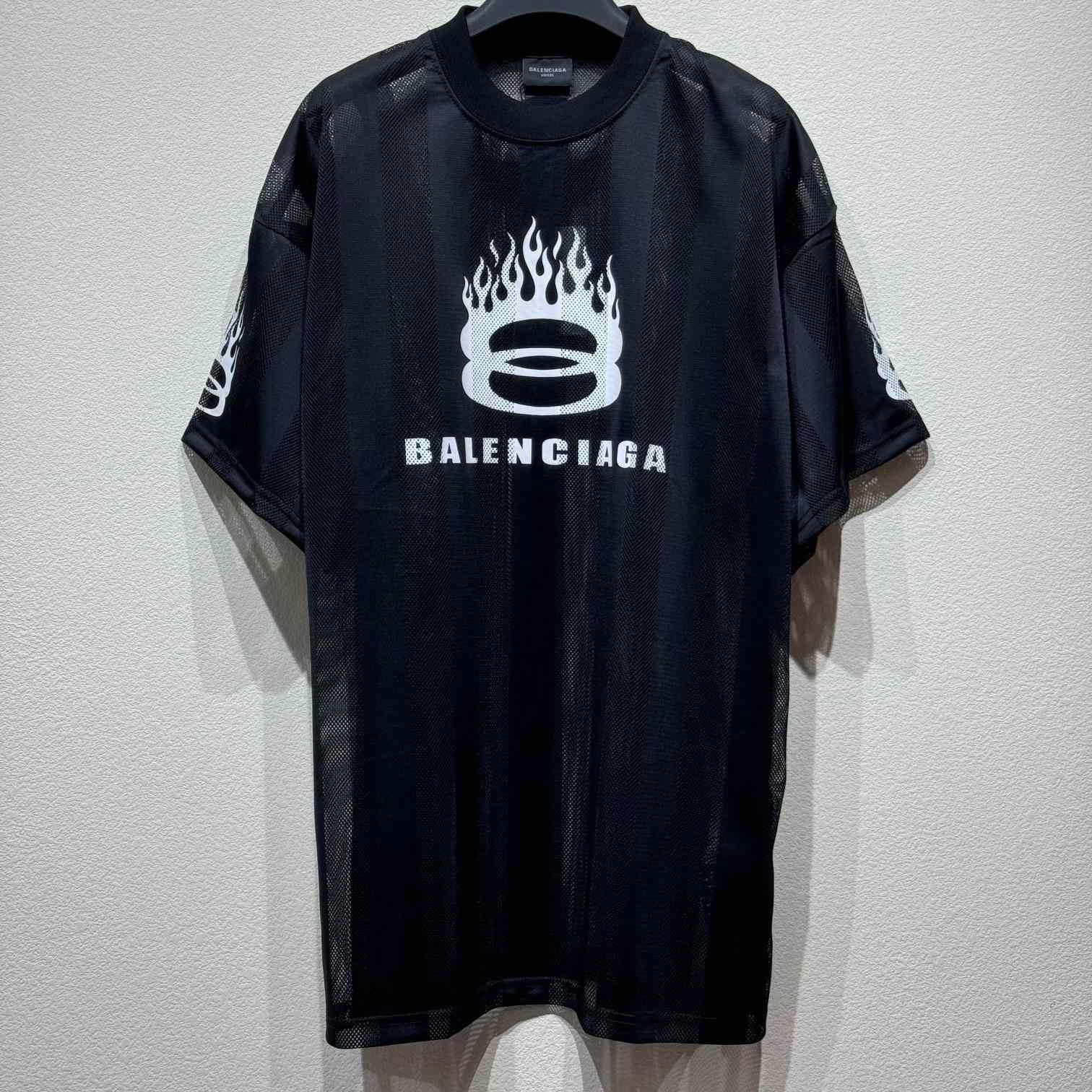 Balenciaga Burning Unity T-Shirt Oversized In Black - everydesigner