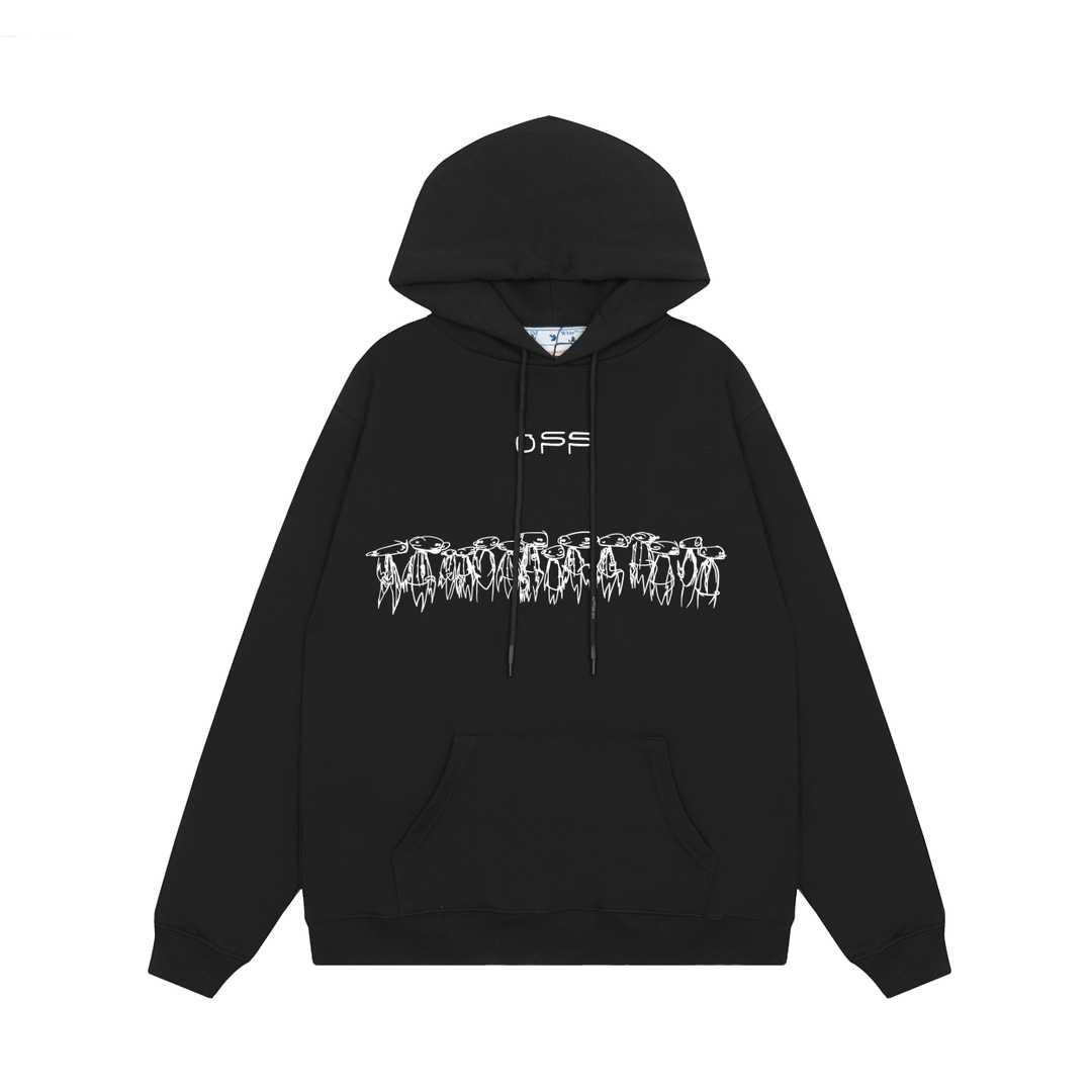 Off-White Cotton Hoodie - everydesigner