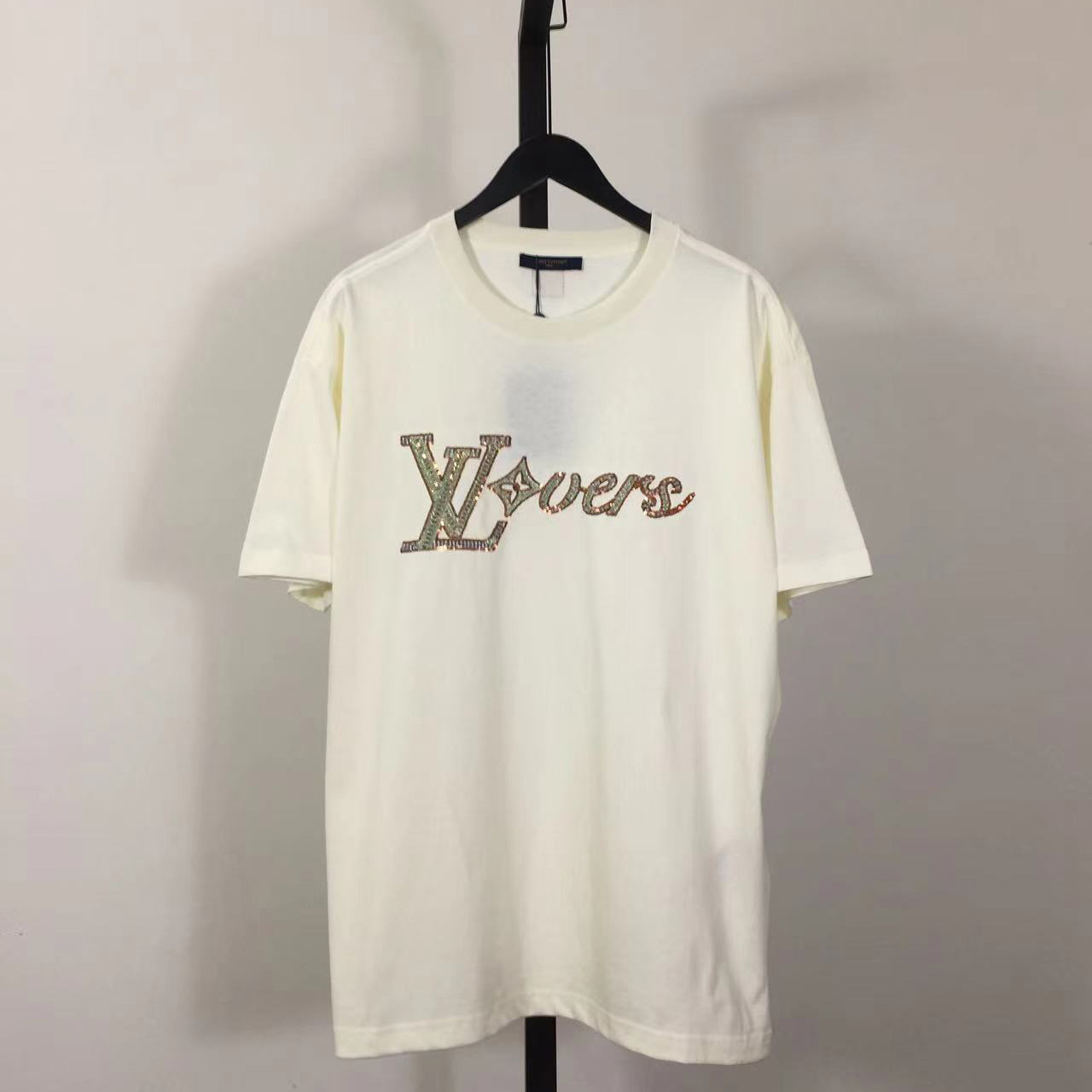 Louis Vuitton Embroidered Short-Sleeved T-Shirt   1AFR99 - everydesigner