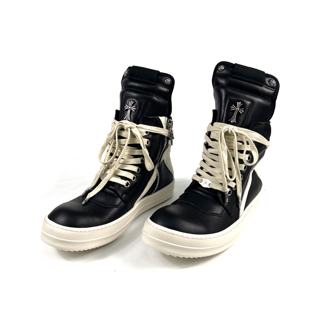 Chrome Hearts x Rick Owens Geobasket High 'Black' - everydesigner