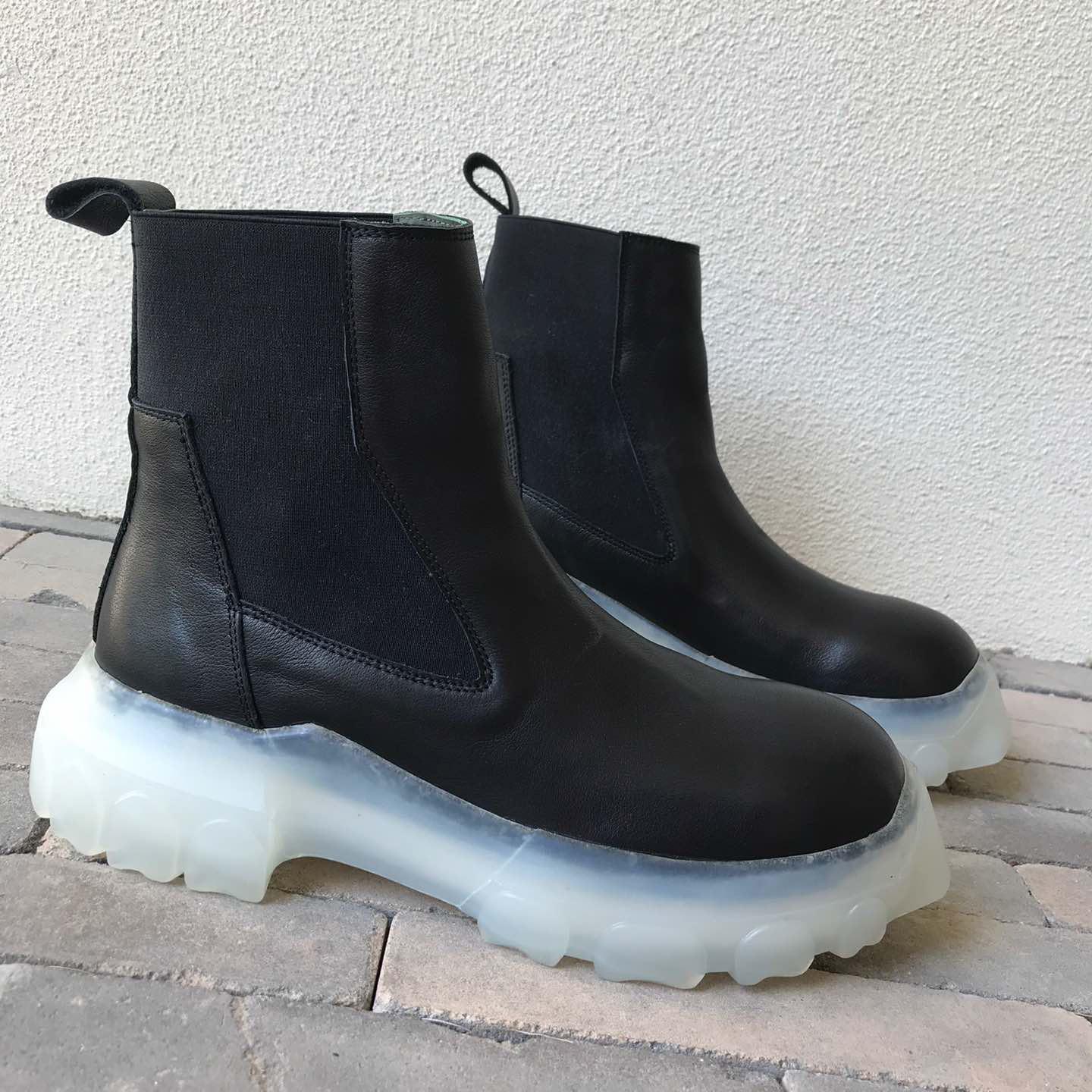 Rick Owens Leather Boots  - everydesigner