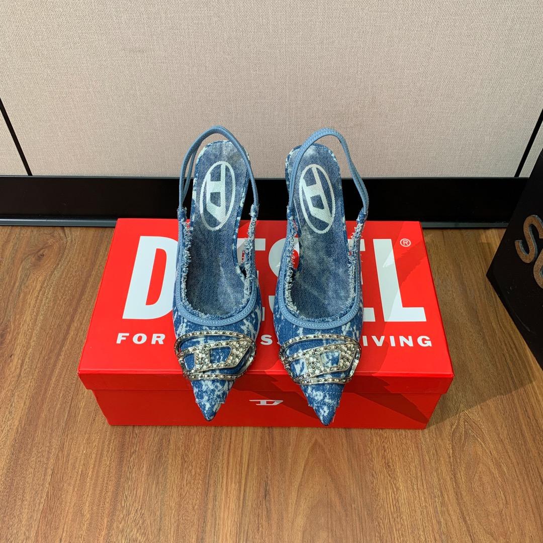 Diesel Blue D-Venus SB Heels - everydesigner