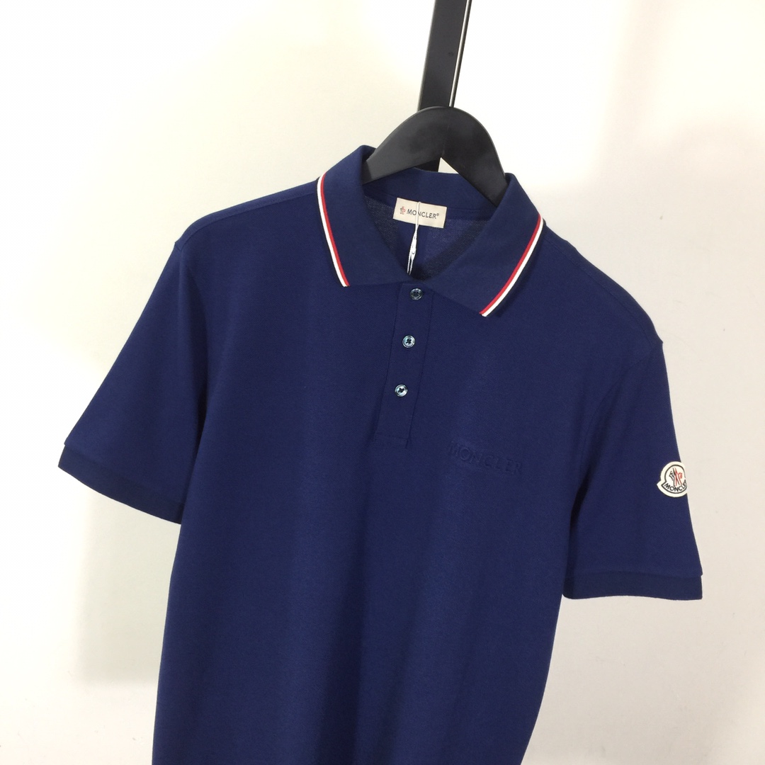 Moncler Logo Cotton Polo Shirt - everydesigner