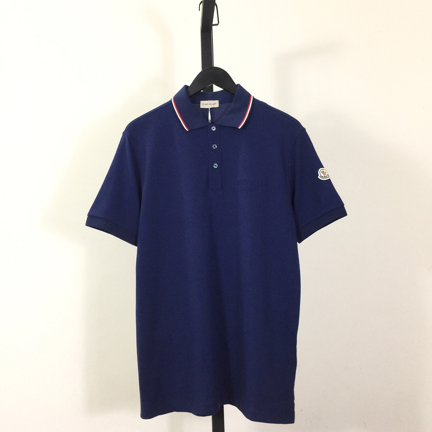 Moncler Logo Cotton Polo Shirt - everydesigner