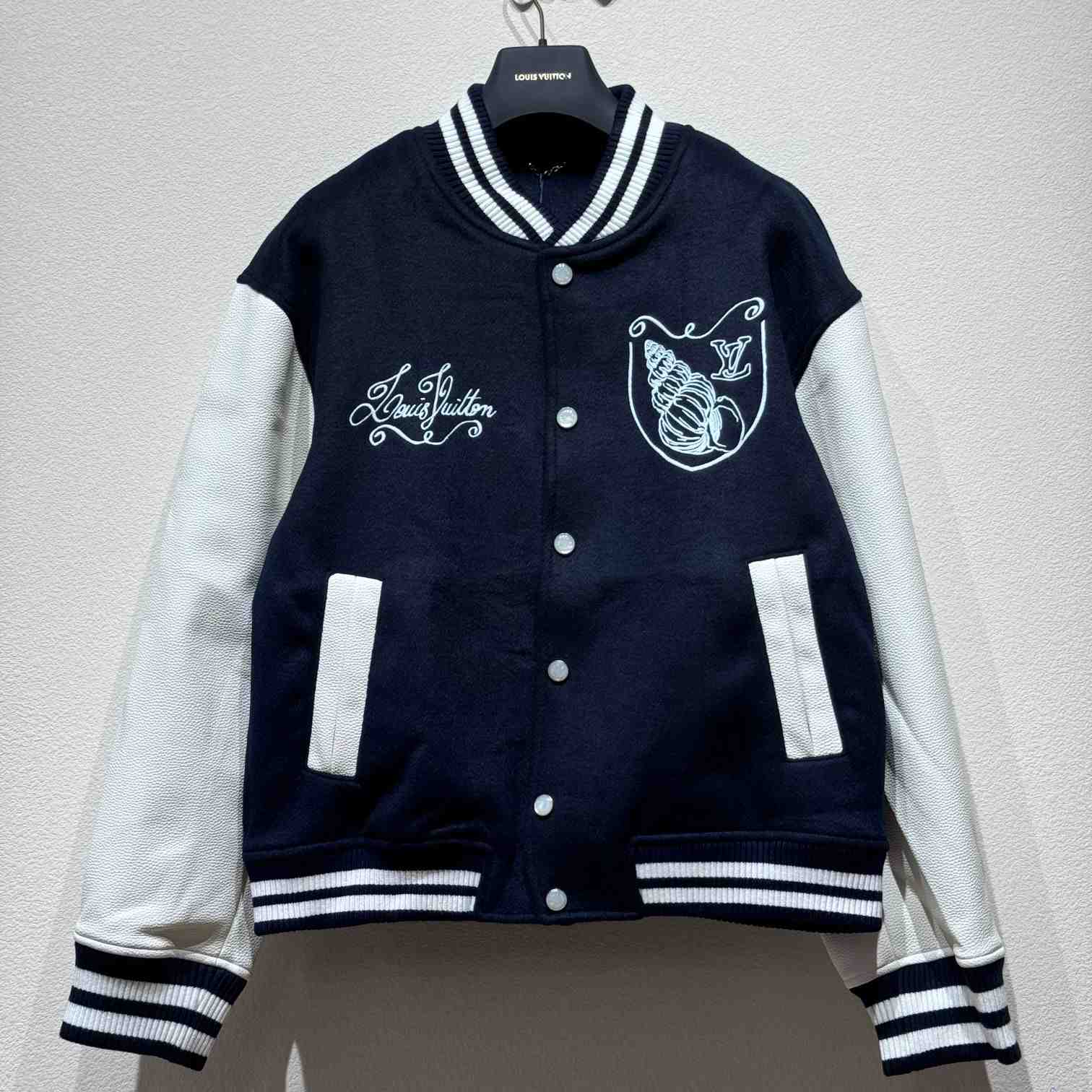 Louis Vuitton Calfskin Varsity Jacket   1AFQMR - everydesigner