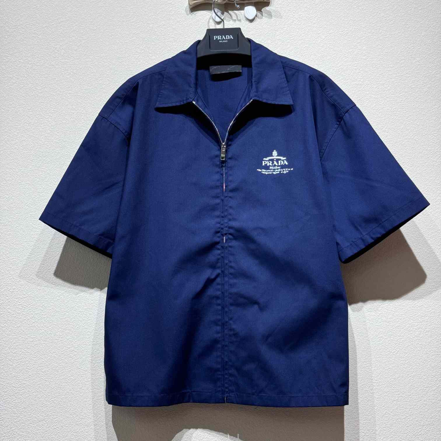 Prada Short-sleeved technical cotton shirt - everydesigner