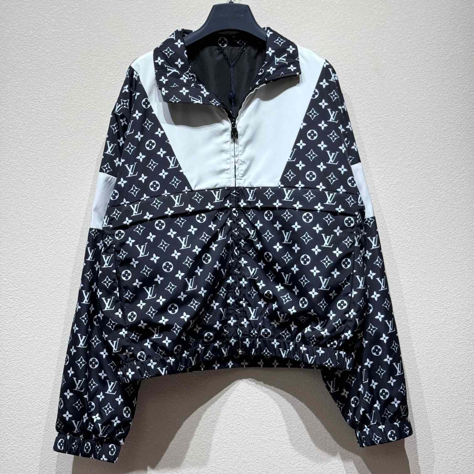 Louis Vuitton Monogram Printed Technical Track Top  1AFWJI - everydesigner