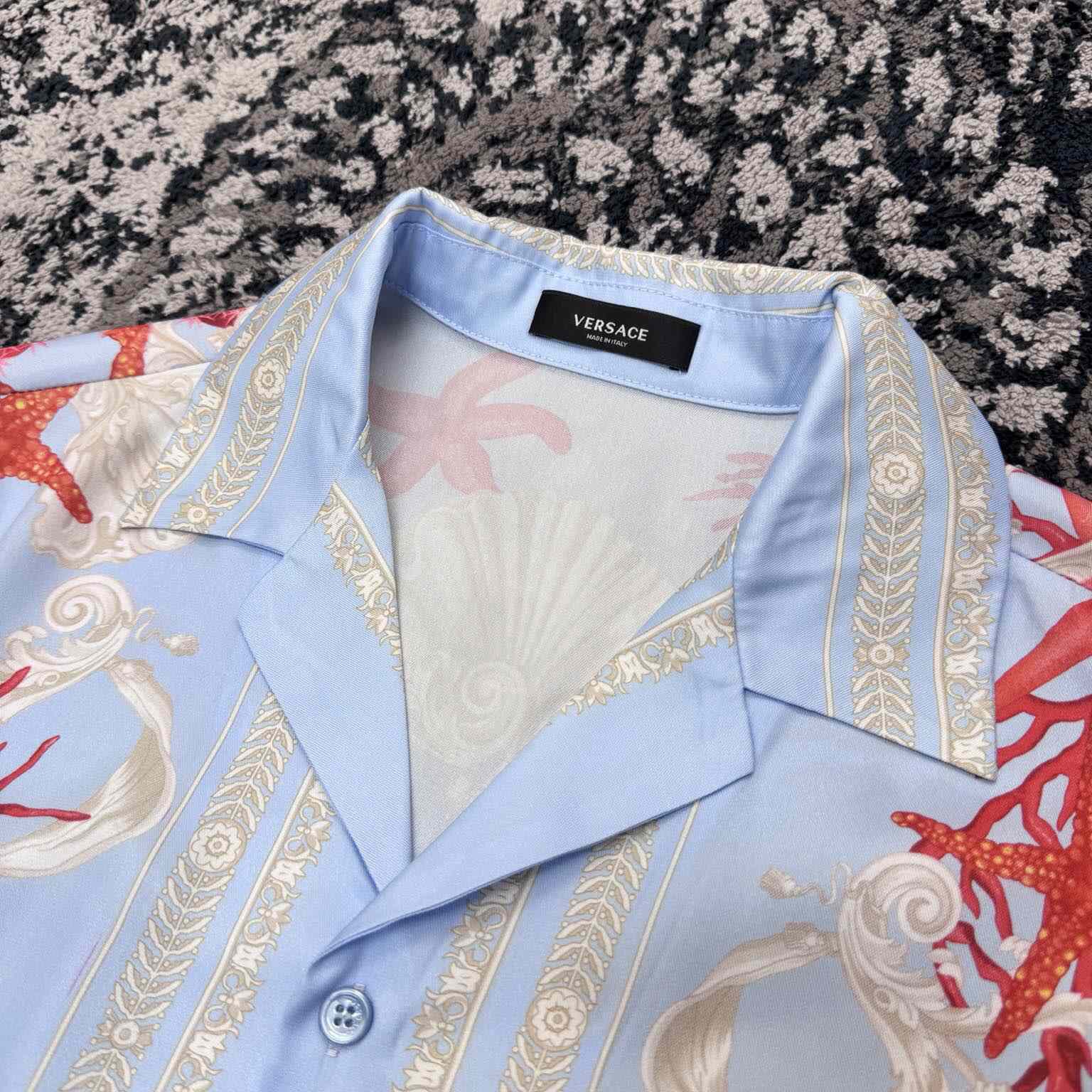 Versace Barocco Sea Silk Shirt & Shorts  - everydesigner