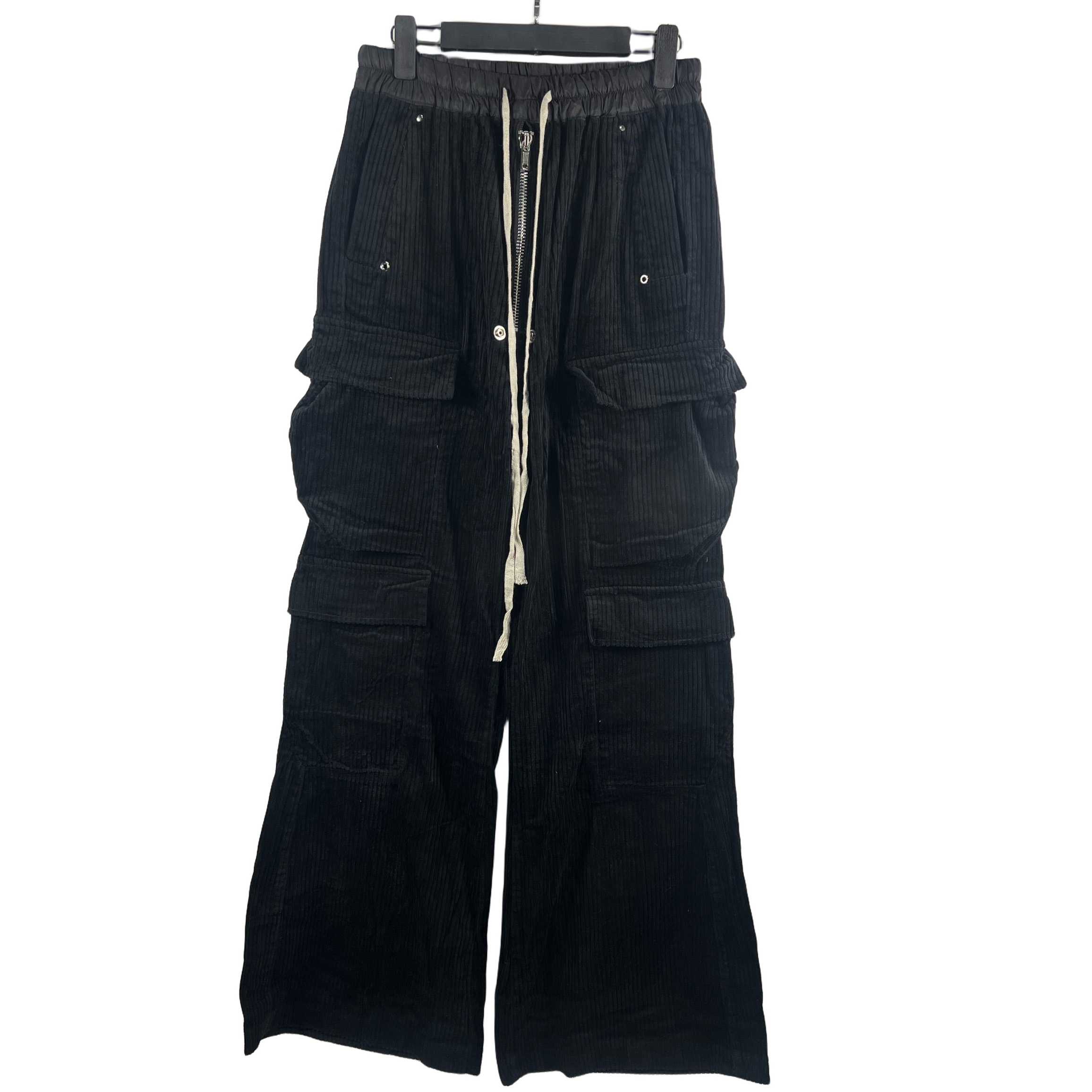 Rick Owens Black Double Jumbo Belas Cargo Pants - everydesigner