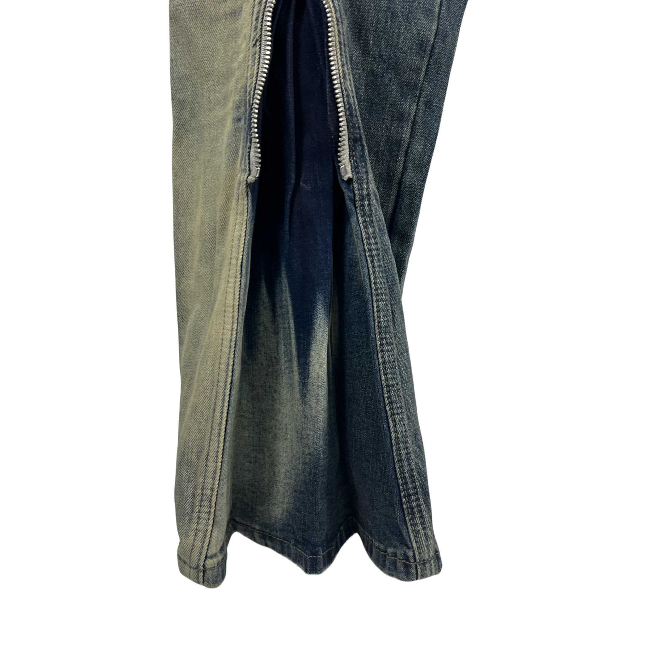 Rick Owens Blue Bolan Banana Straight-leg Flared Zip-embellished Jeans - everydesigner