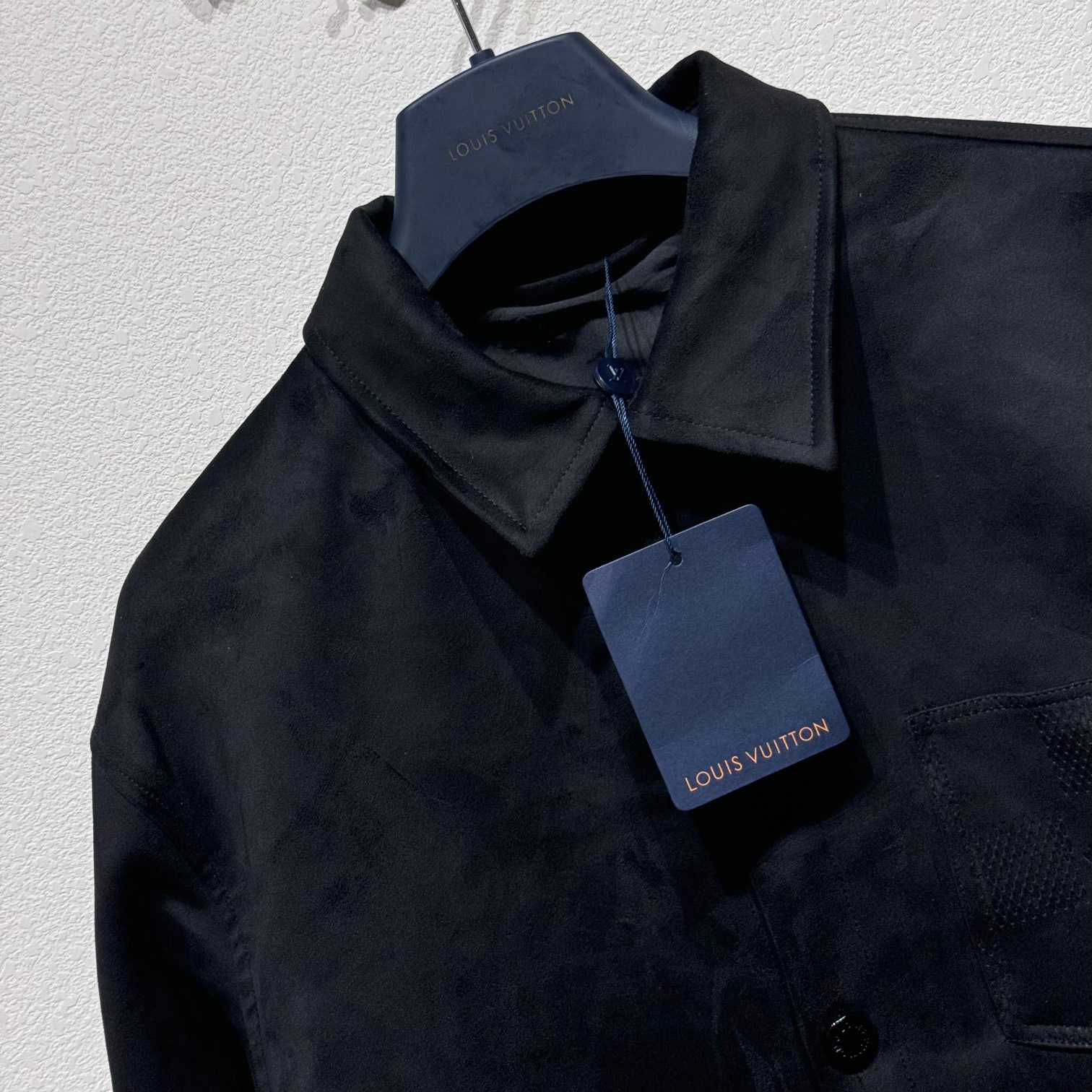 Louis Vuitton Long-Sleeved Suede Overshirt - everydesigner