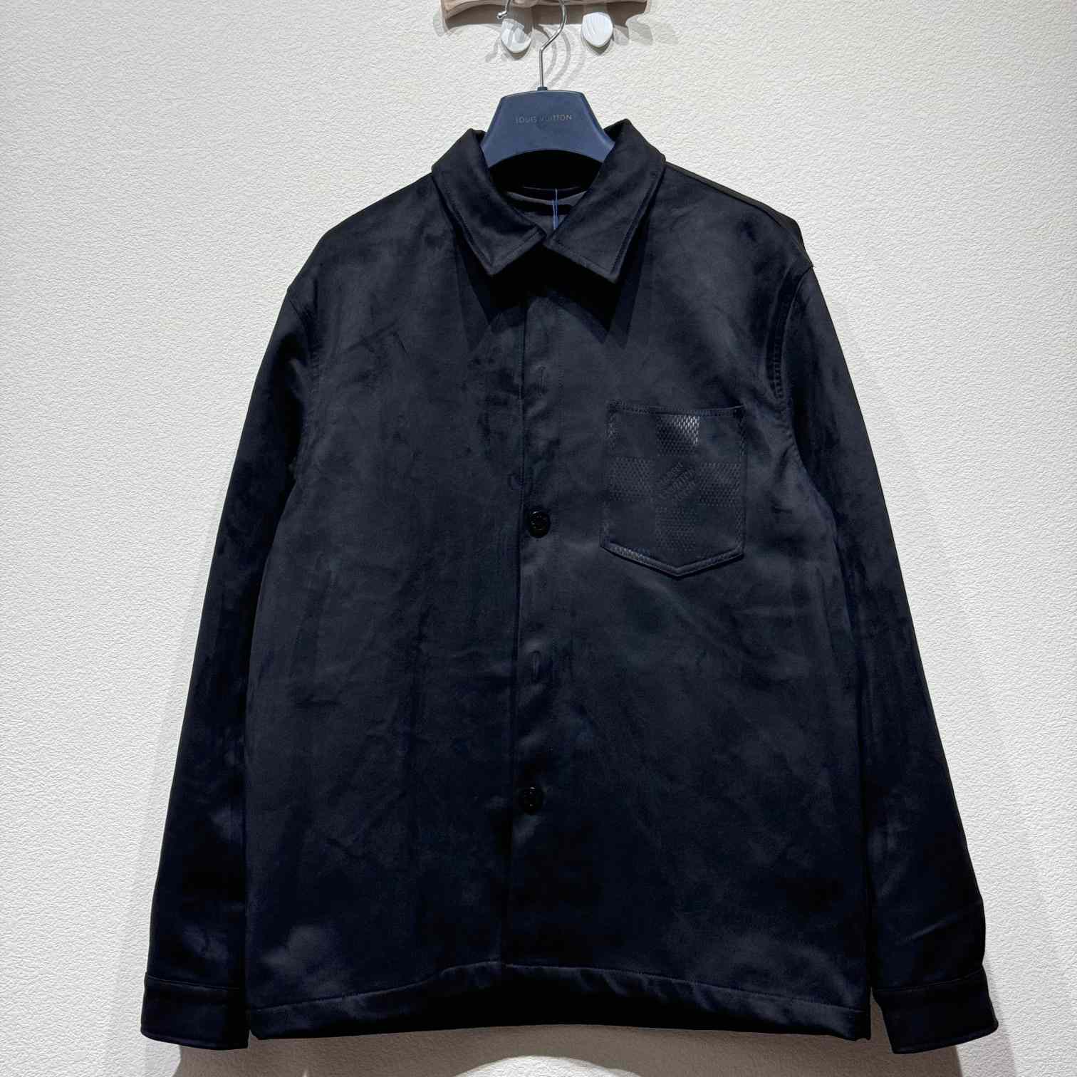 Louis Vuitton Long-Sleeved Suede Overshirt - everydesigner