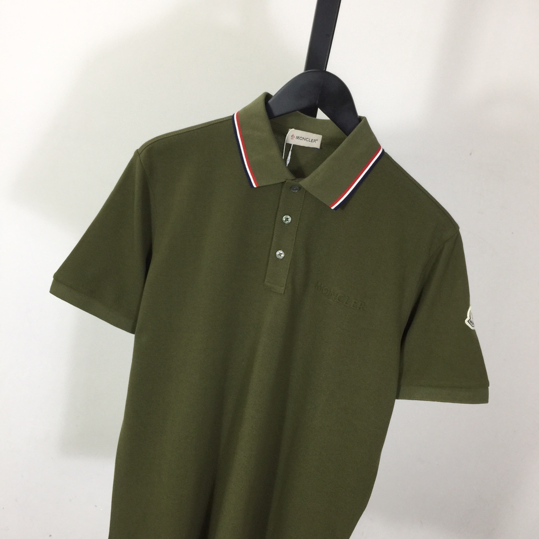 Moncler Logo Cotton Polo Shirt - everydesigner