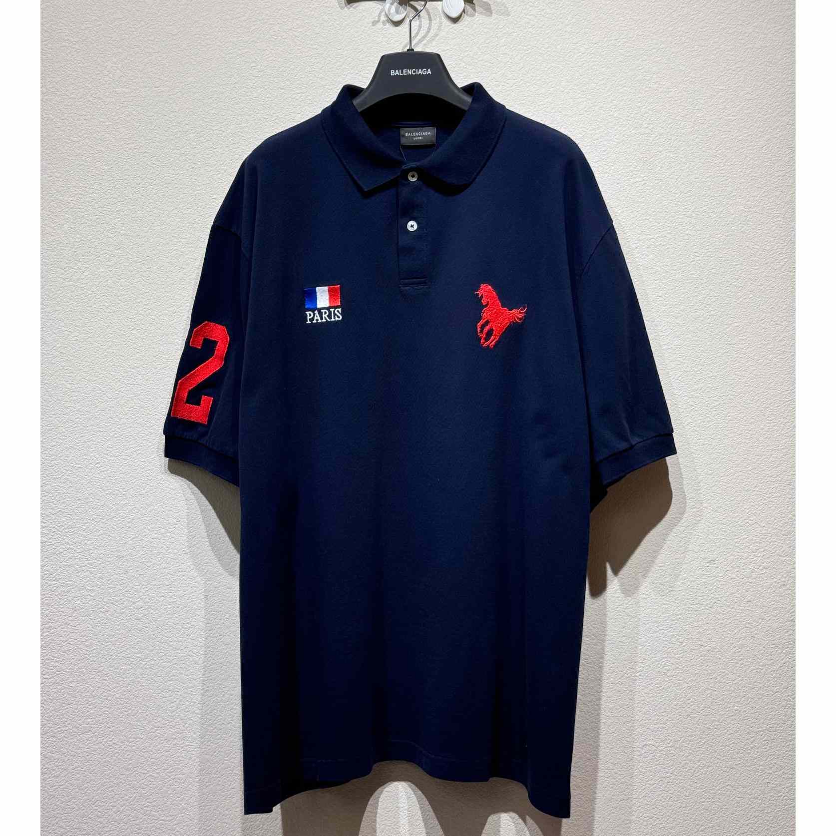 Balenciaga Polo Horse Paris Polo Shirts - everydesigner