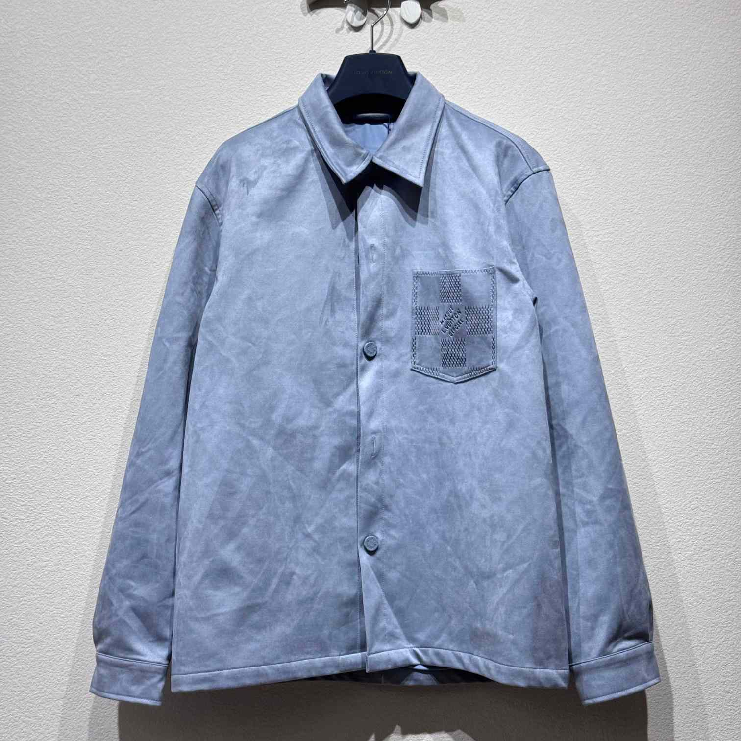 Louis Vuitton Long-Sleeved Suede Overshirt - everydesigner