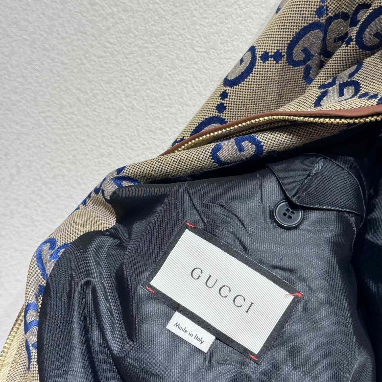 Gucci Maxi GG Canvas Zip Jacket - everydesigner