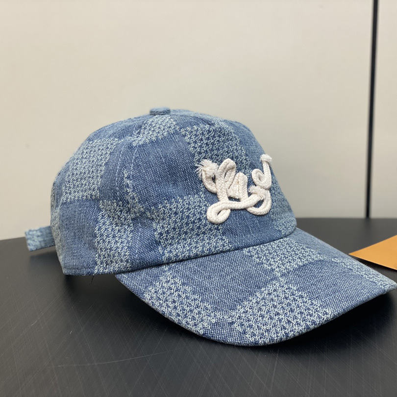 Louis Vuitton Damier Denim 3D Cap - everydesigner