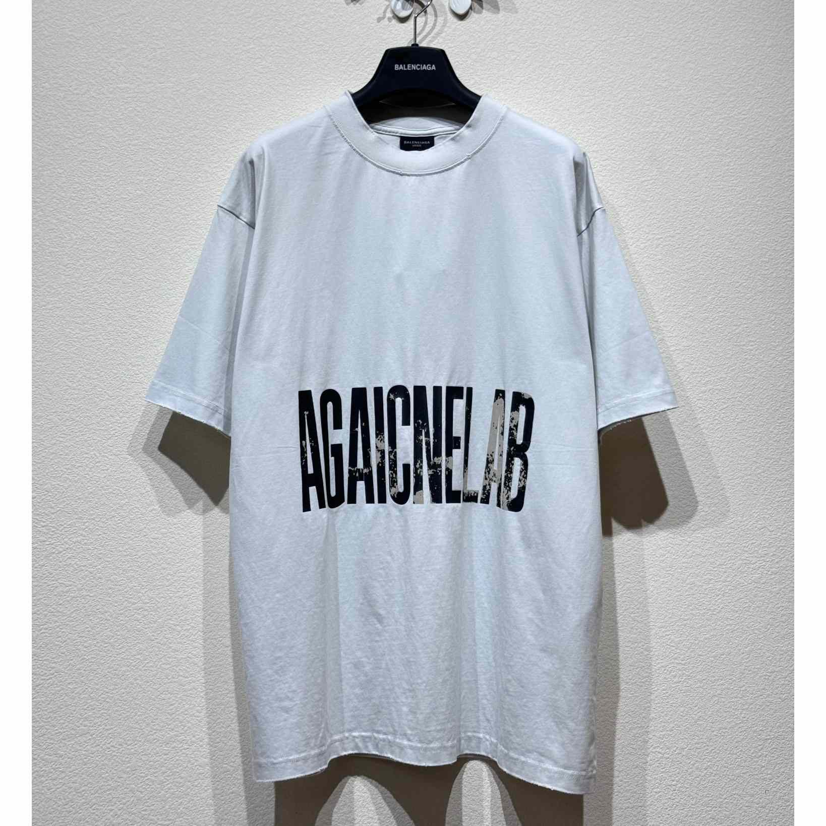 Balenciaga Agaicnelab T-Shirt Oversized Fit In White - everydesigner