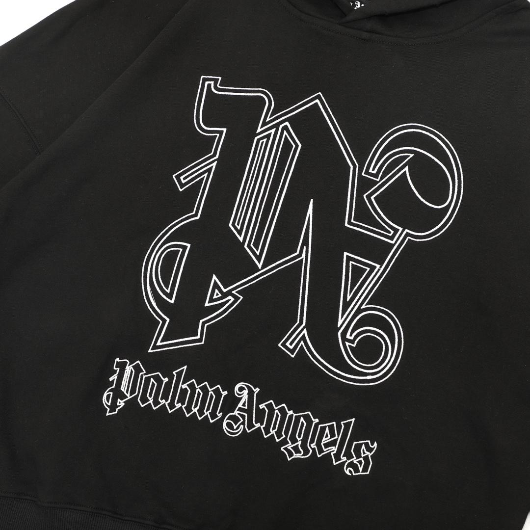 Palm Angels Monogram Statement Hoody - everydesigner