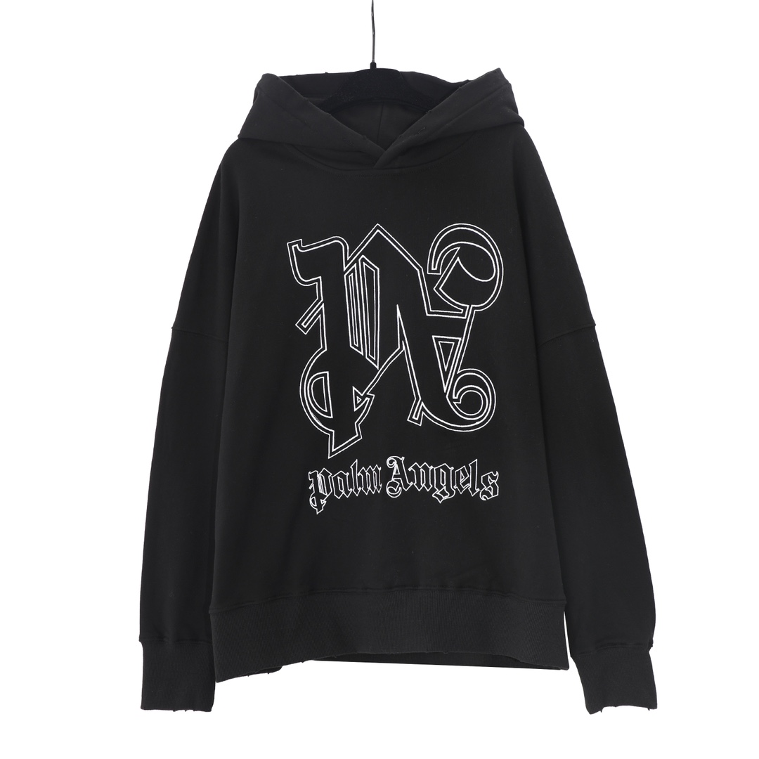 Palm Angels Monogram Statement Hoody - everydesigner