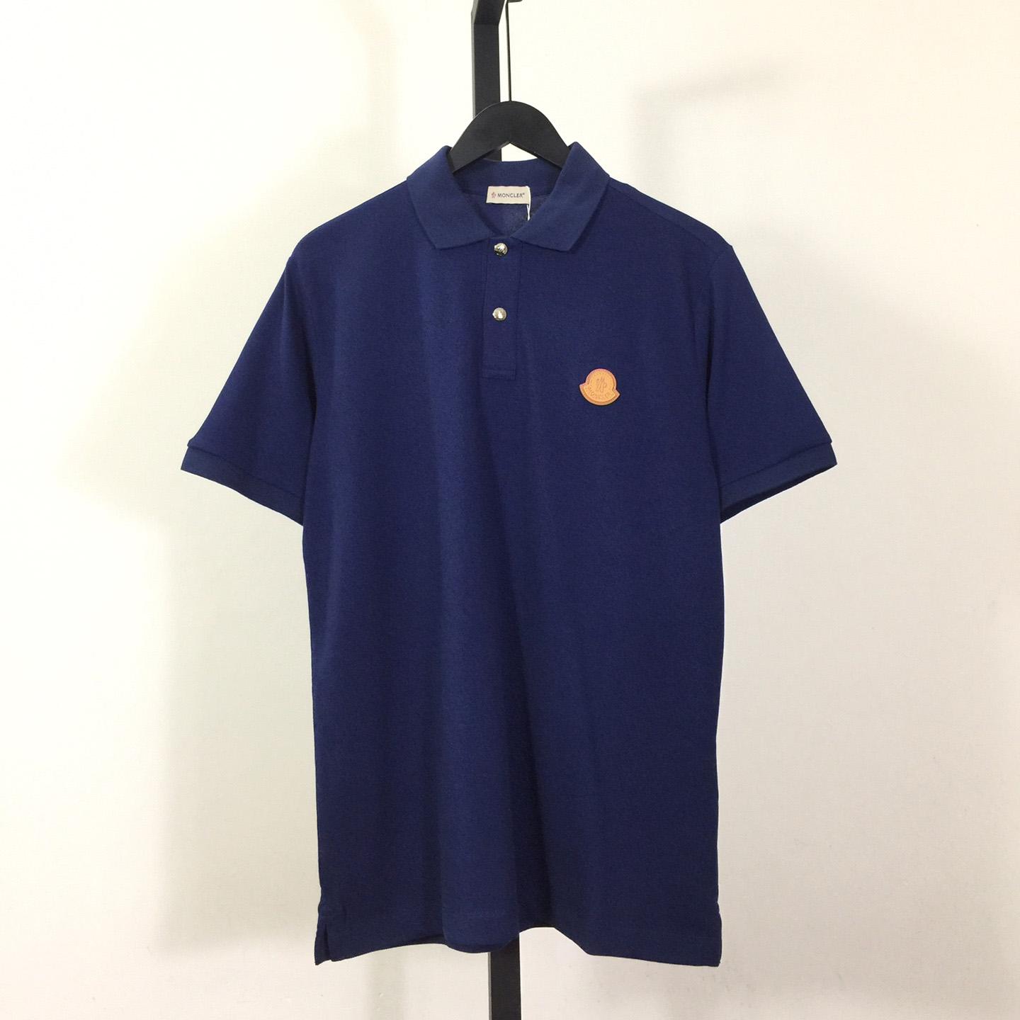 Moncler Logo Cotton Polo Shirt - everydesigner