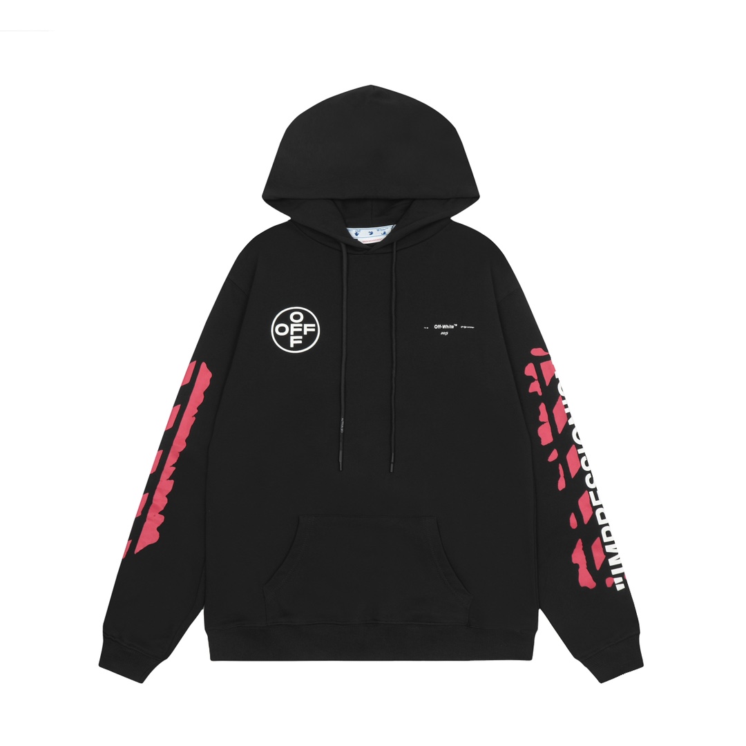 Off-White C/O Virgil Abloh Printed Cotton Hoodie - everydesigner