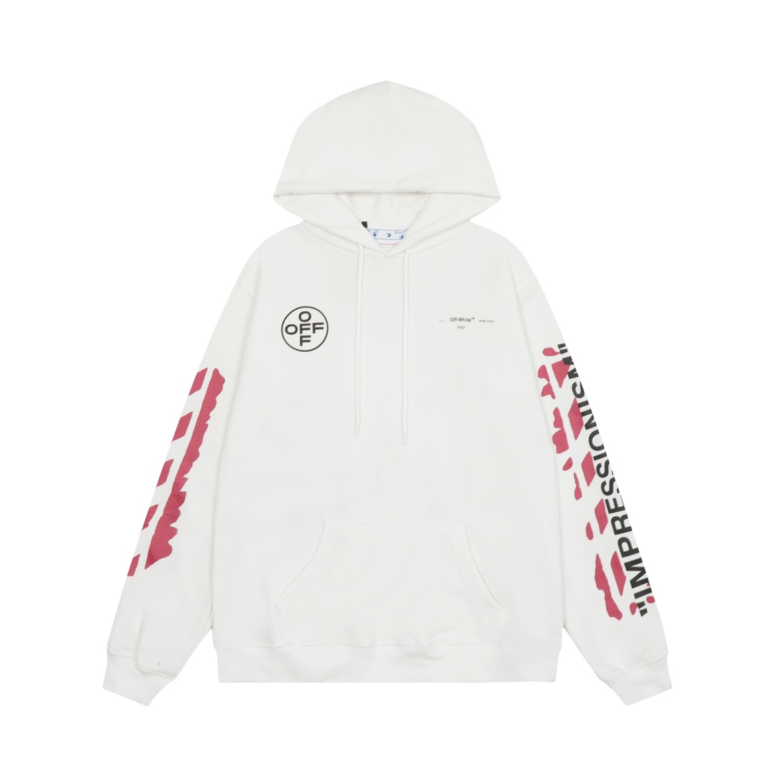 Off-White C/O Virgil Abloh Printed Cotton Hoodie - everydesigner