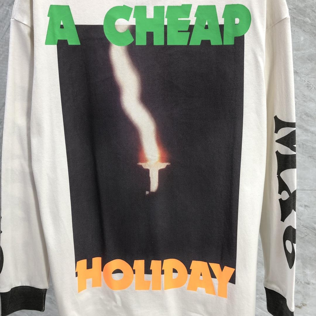 Saint Michael 'A Cheap Holiday' Printed Longsleeve - everydesigner