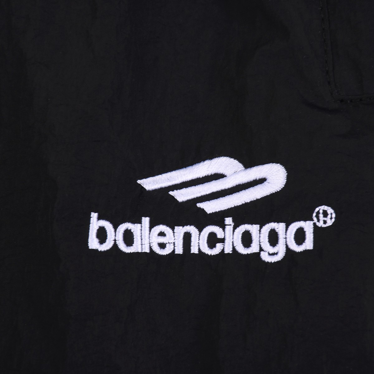 Balenciaga Soccer Tracksuit Pants In Black - everydesigner