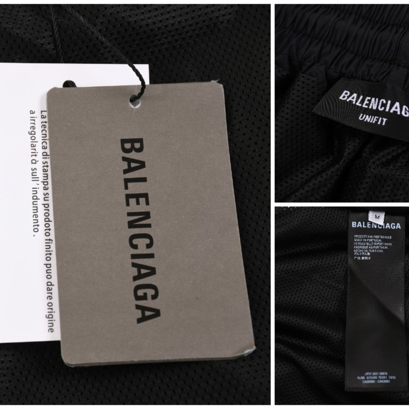 Balenciaga Soccer Tracksuit Pants In Black - everydesigner