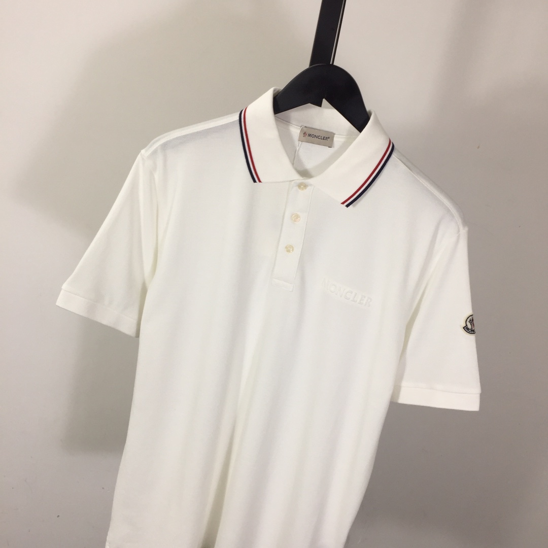 Moncler Logo Cotton Polo Shirt - everydesigner