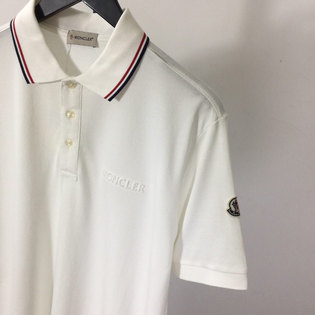 Moncler Logo Cotton Polo Shirt - everydesigner