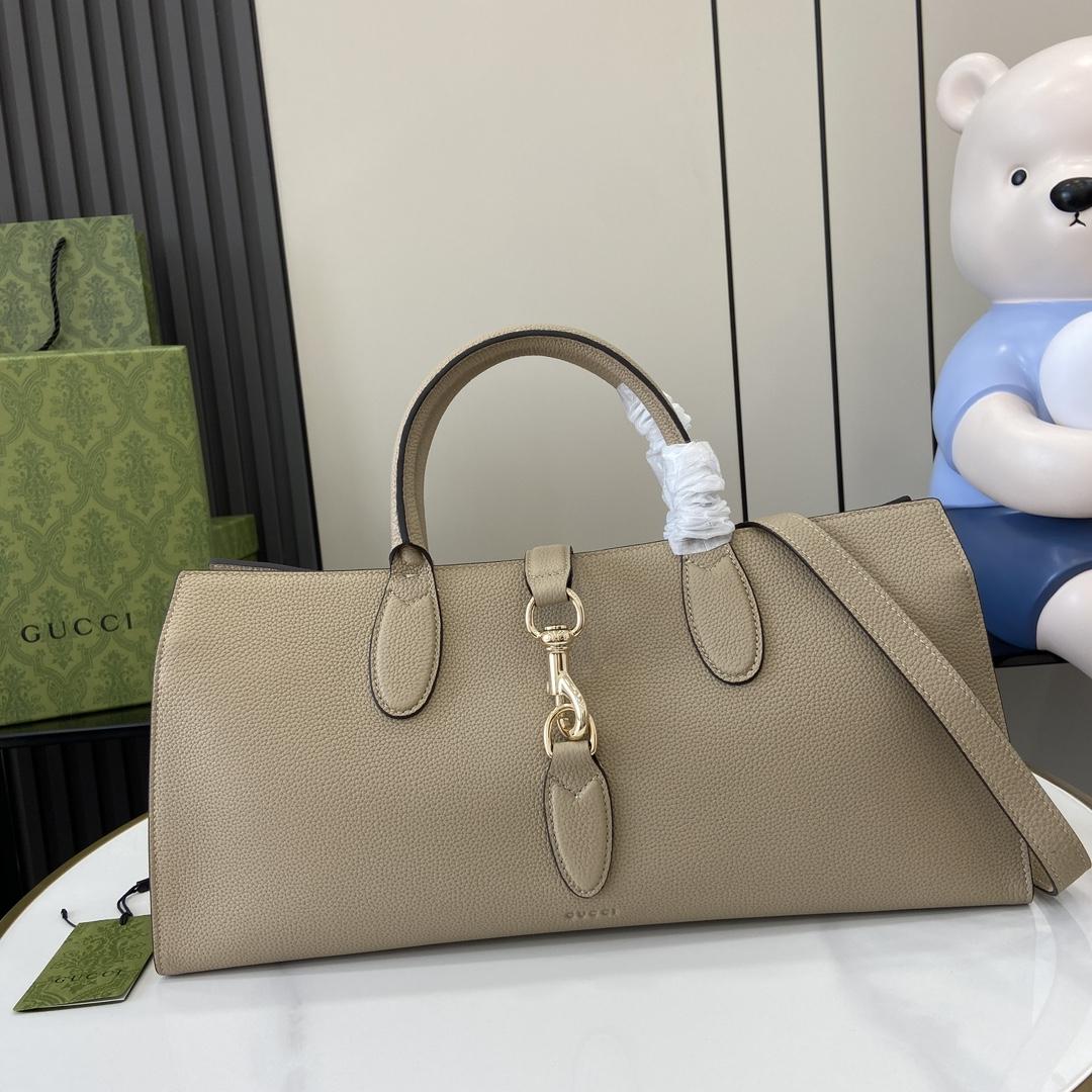 Gucci Medium Tote Bag With Hook Closure - everydesigner