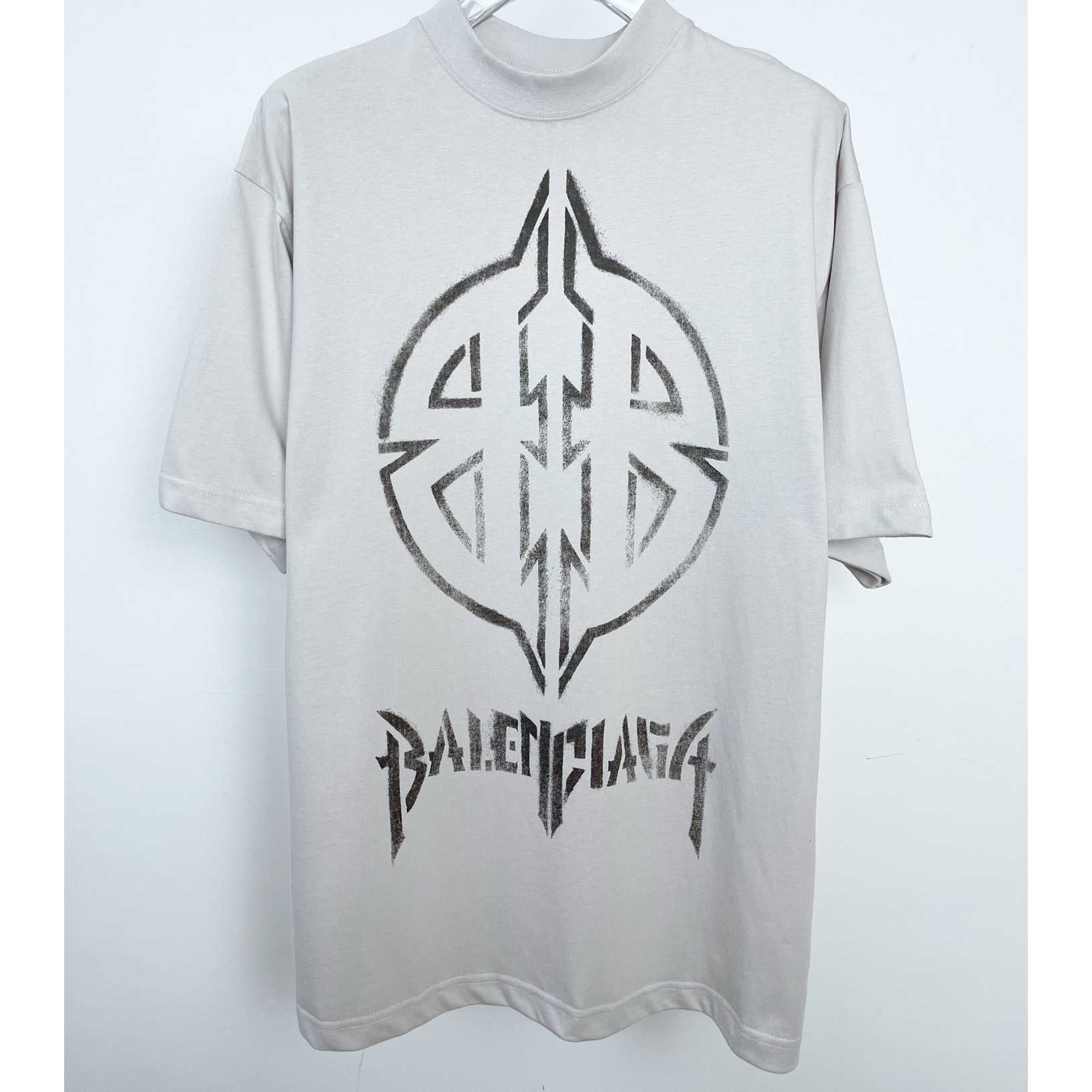 Balenciaga Metal BB Stencil T-Shirt Oversized - everydesigner