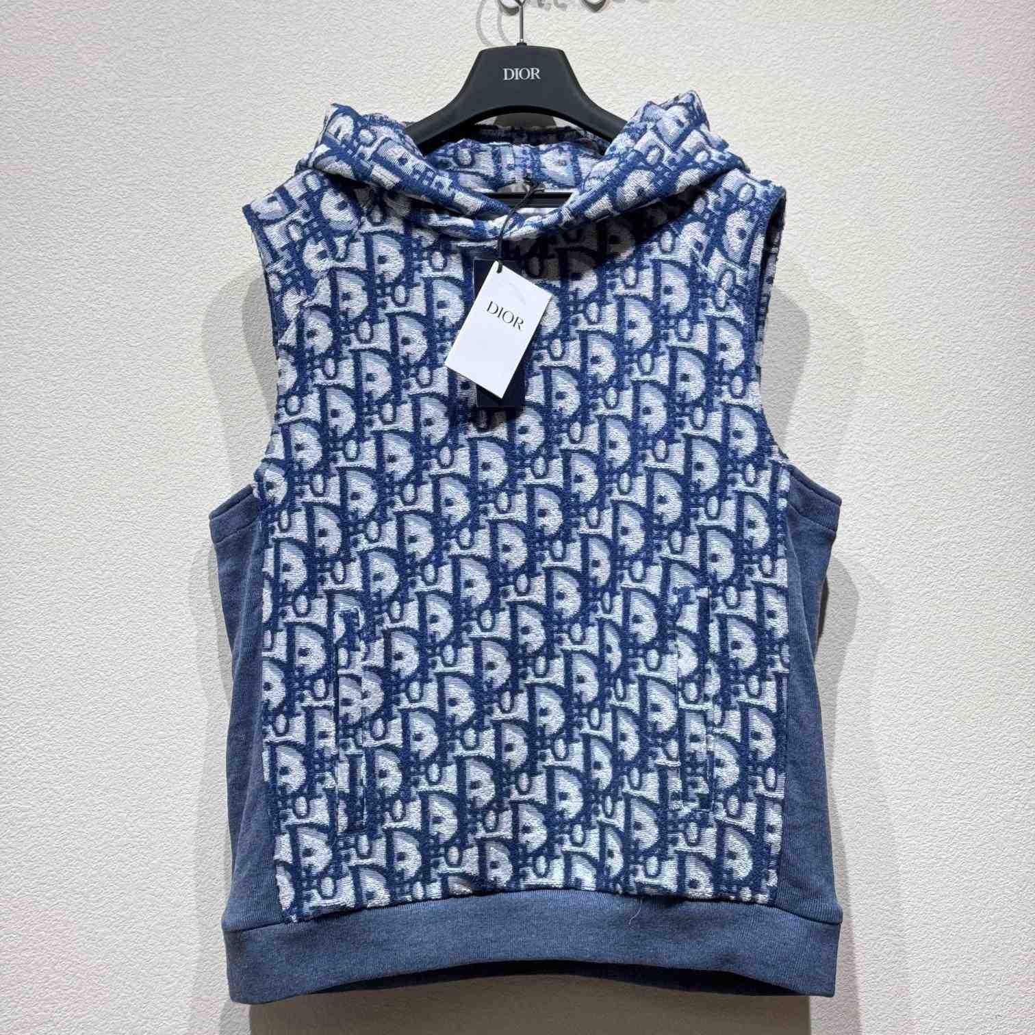 Dior Oblique Sleeveless Hooded Sweatshirt - everydesigner