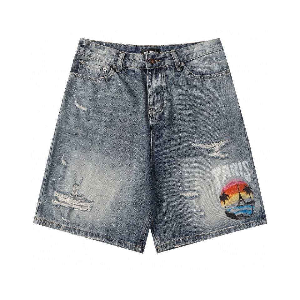 Balenciaga Denim Shorts - everydesigner