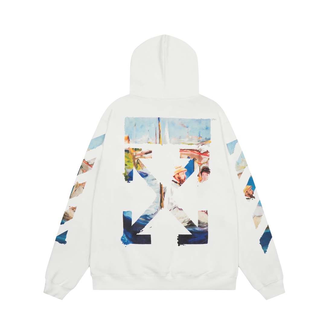 Off-White Cotton Hoodie - everydesigner