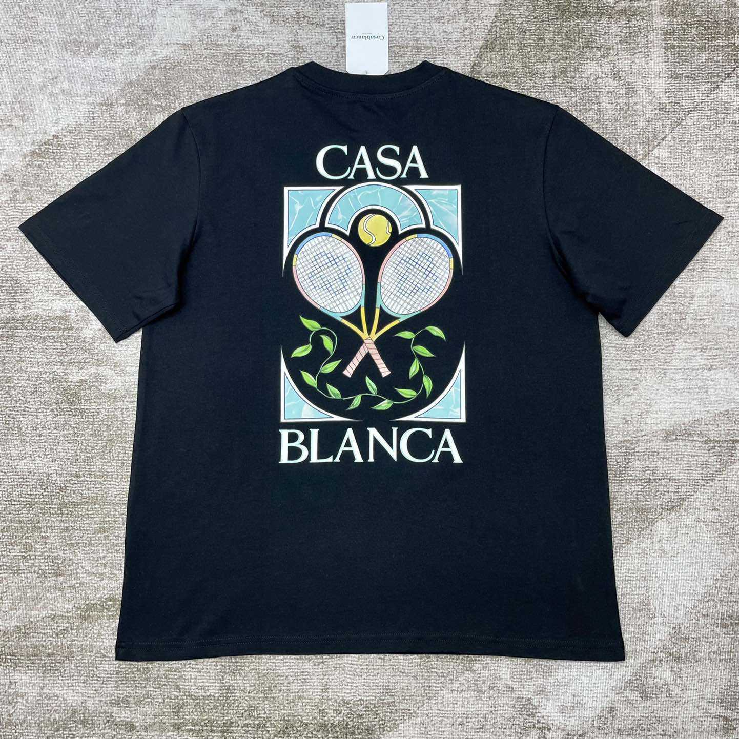 Casablanca Tennis Pastelle Printed T-Shirt   C871 - everydesigner