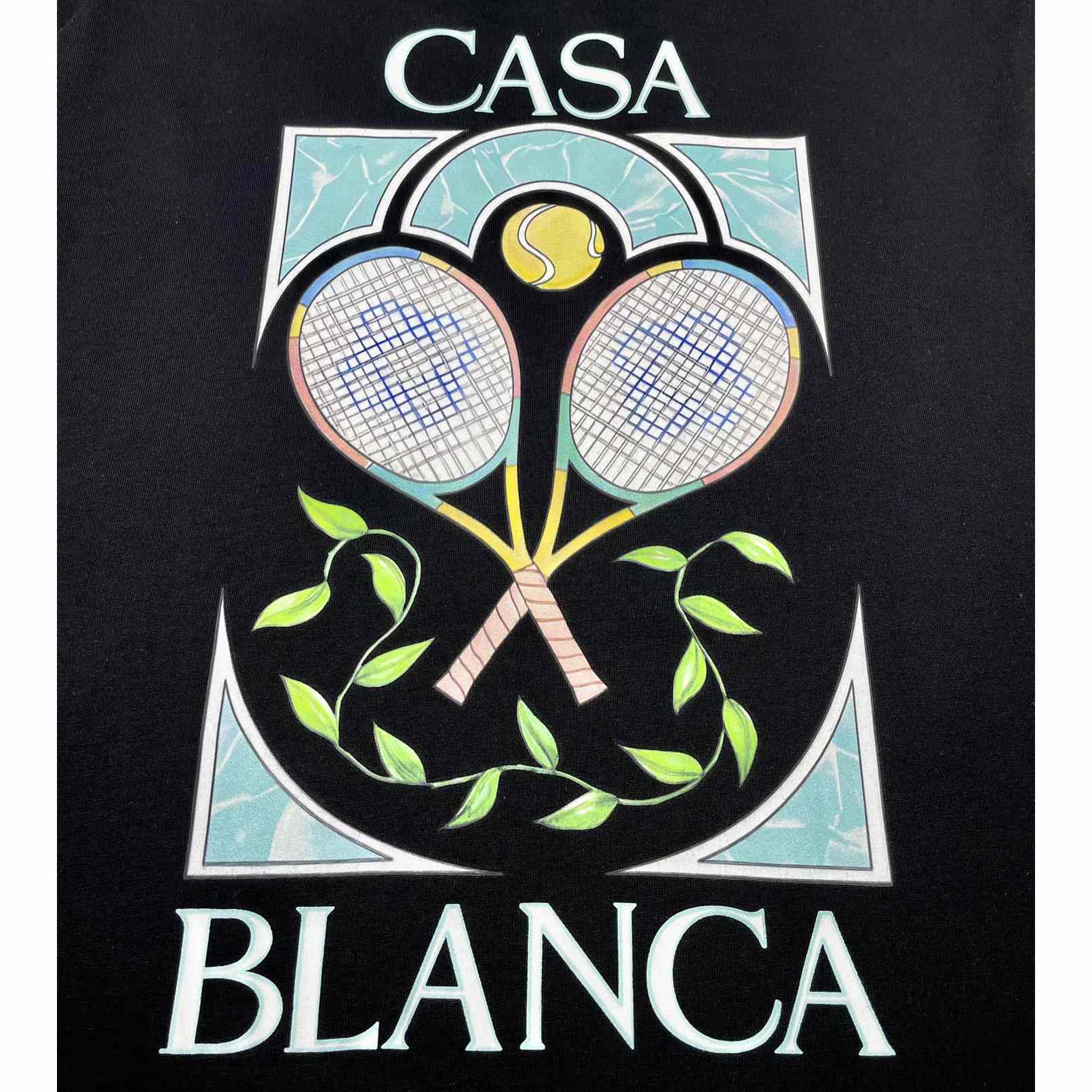 Casablanca Tennis Pastelle Printed T-Shirt   C871 - everydesigner