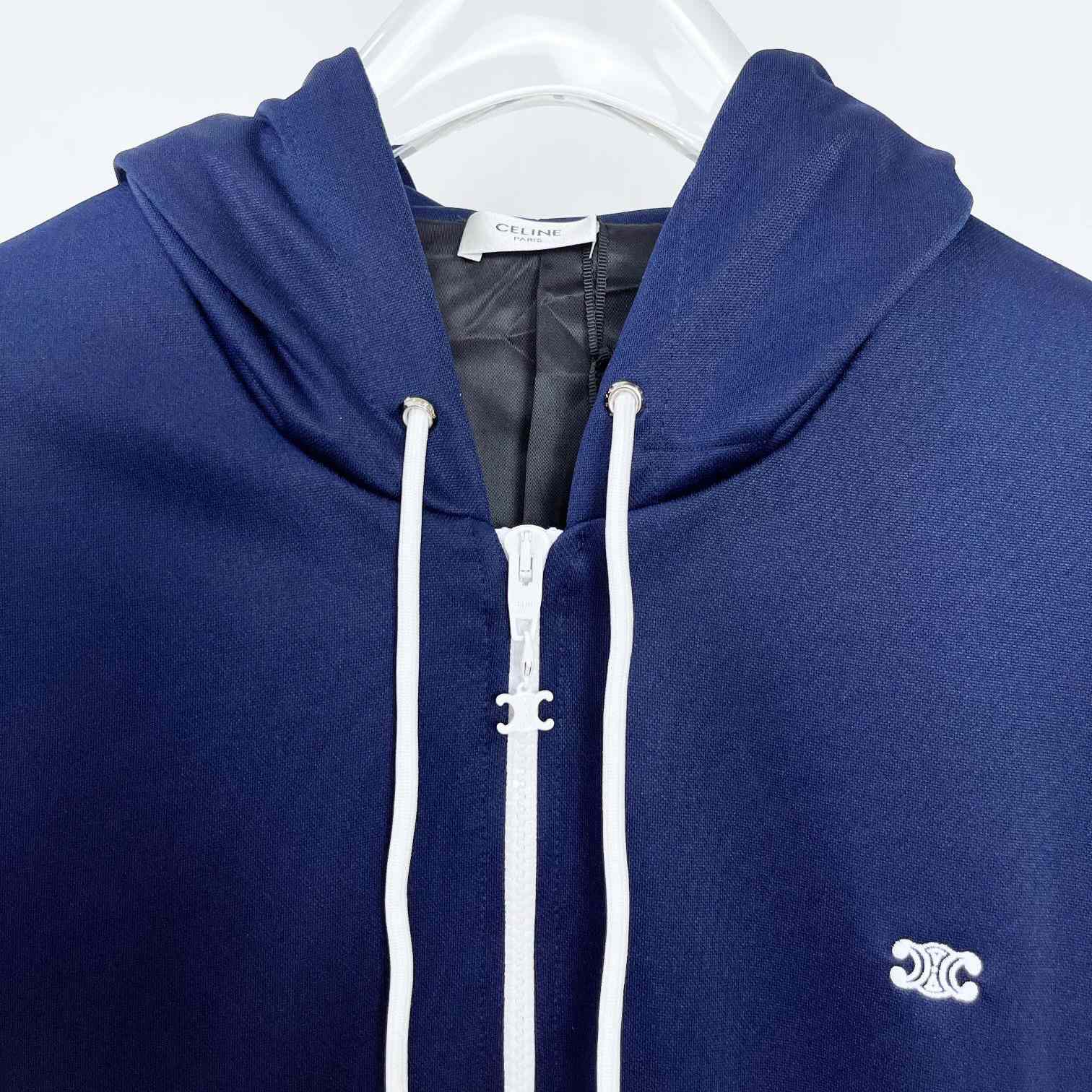 Celine Loose Hoodie In Cotton Fleece - everydesigner