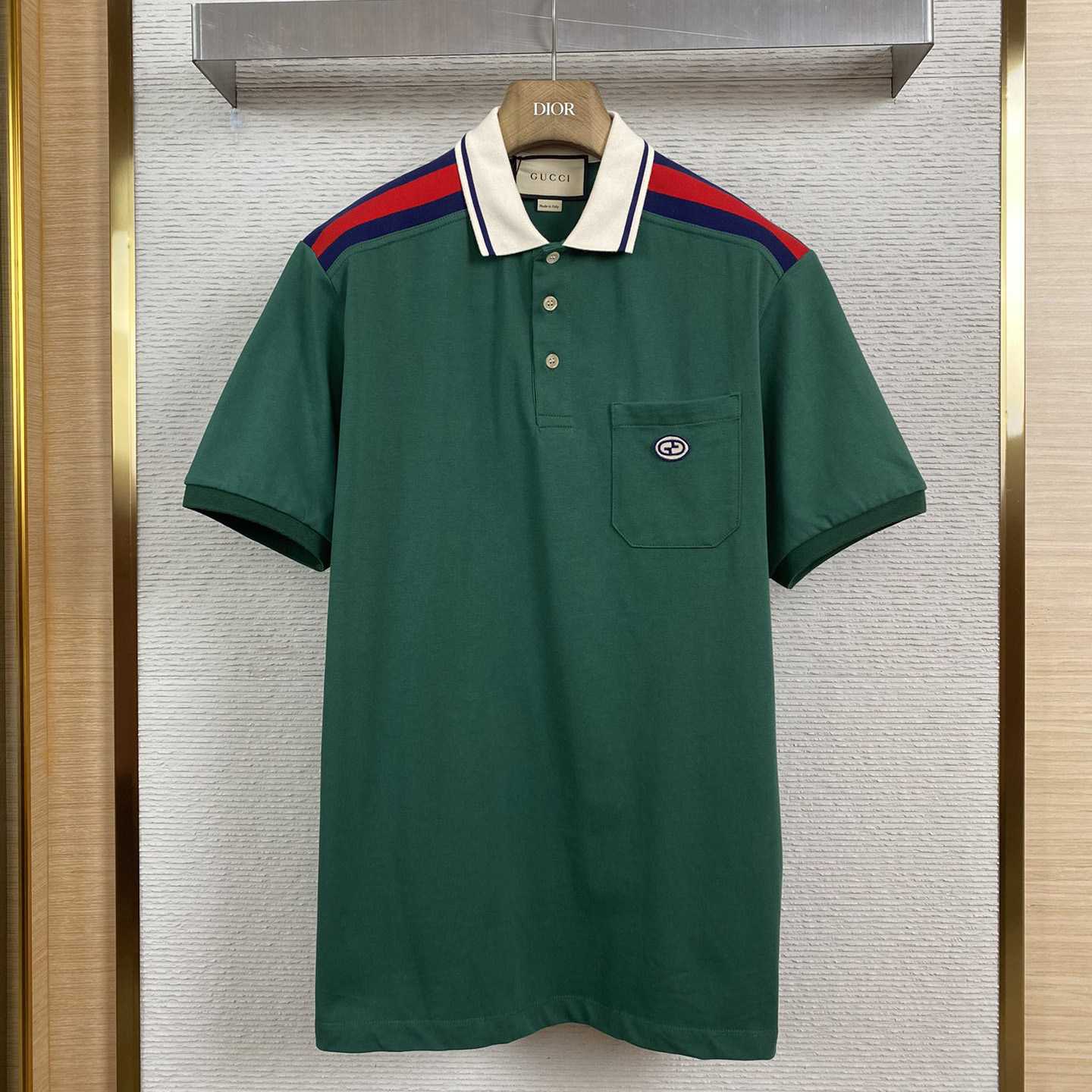 Gucci Cotton Polo With Interlocking G - everydesigner