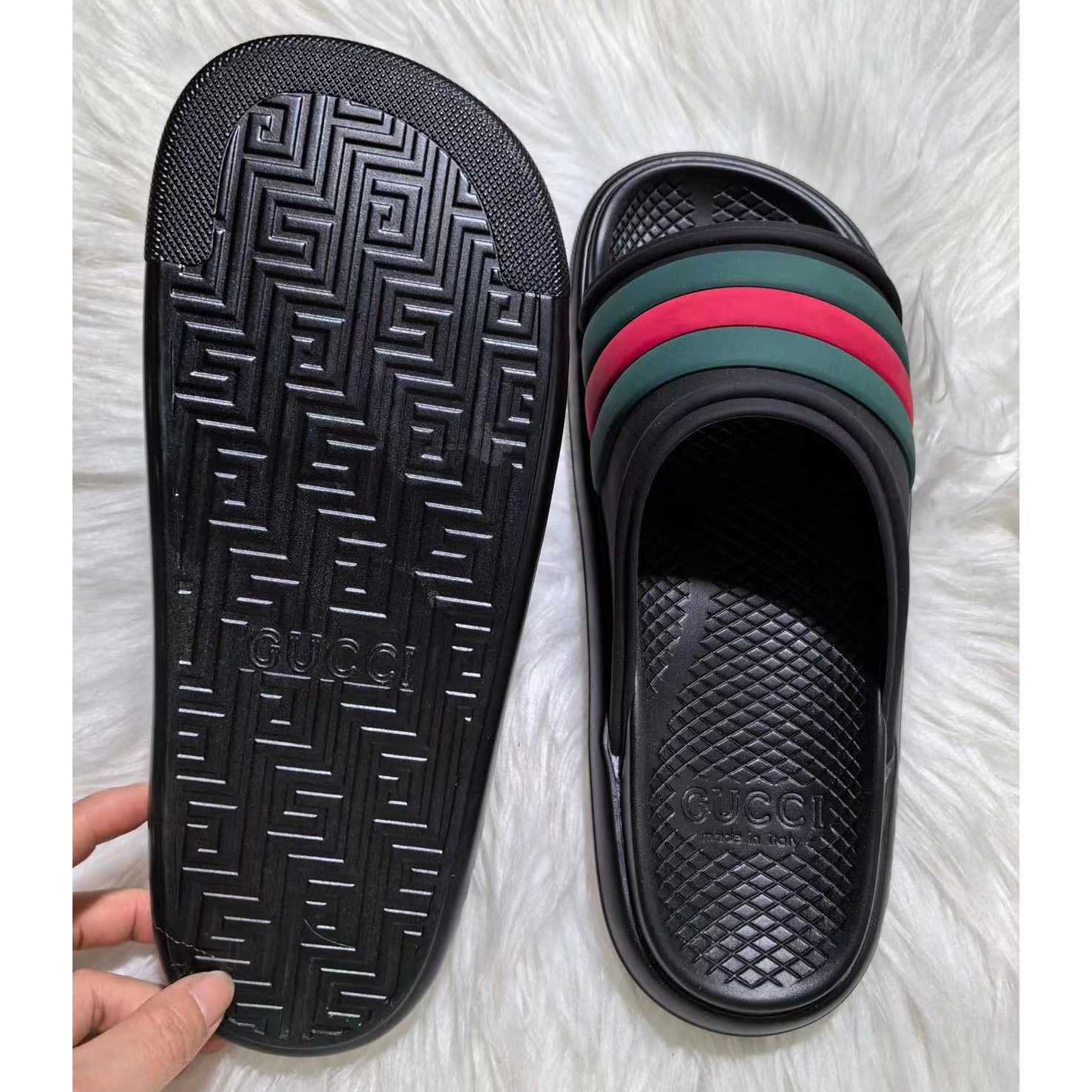 Gucci Web Slide Sandal - everydesigner