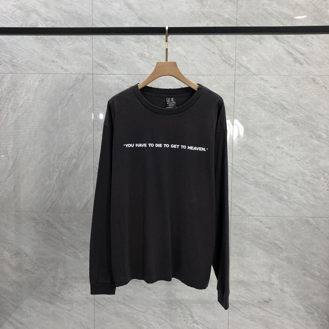 Saint Michael S N T Long Sleeved Club Tee - everydesigner