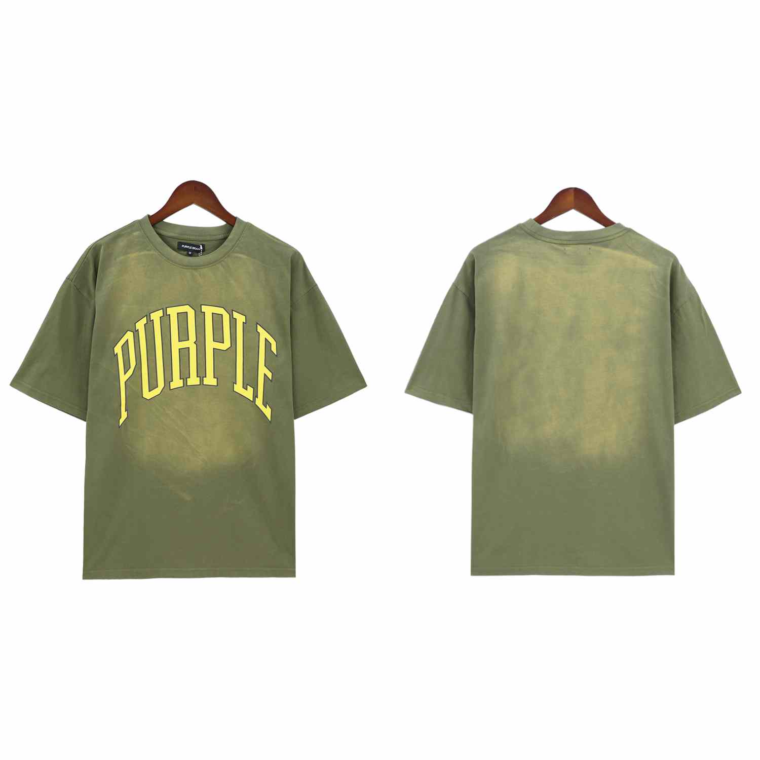Purple-Brand Cotton Jersey Logo Graphic T-Shirt - everydesigner