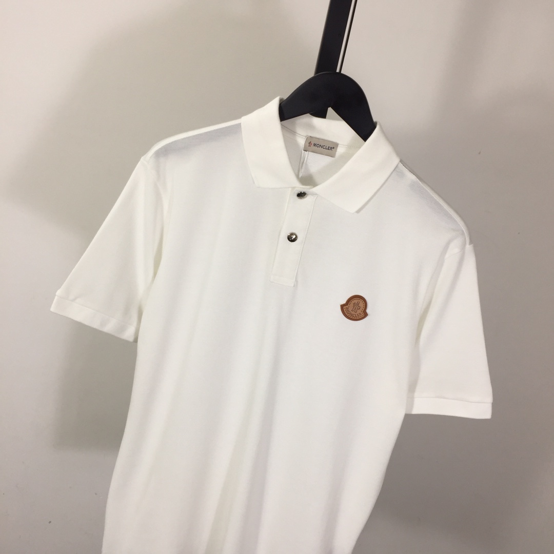 Moncler Logo Cotton Polo Shirt - everydesigner