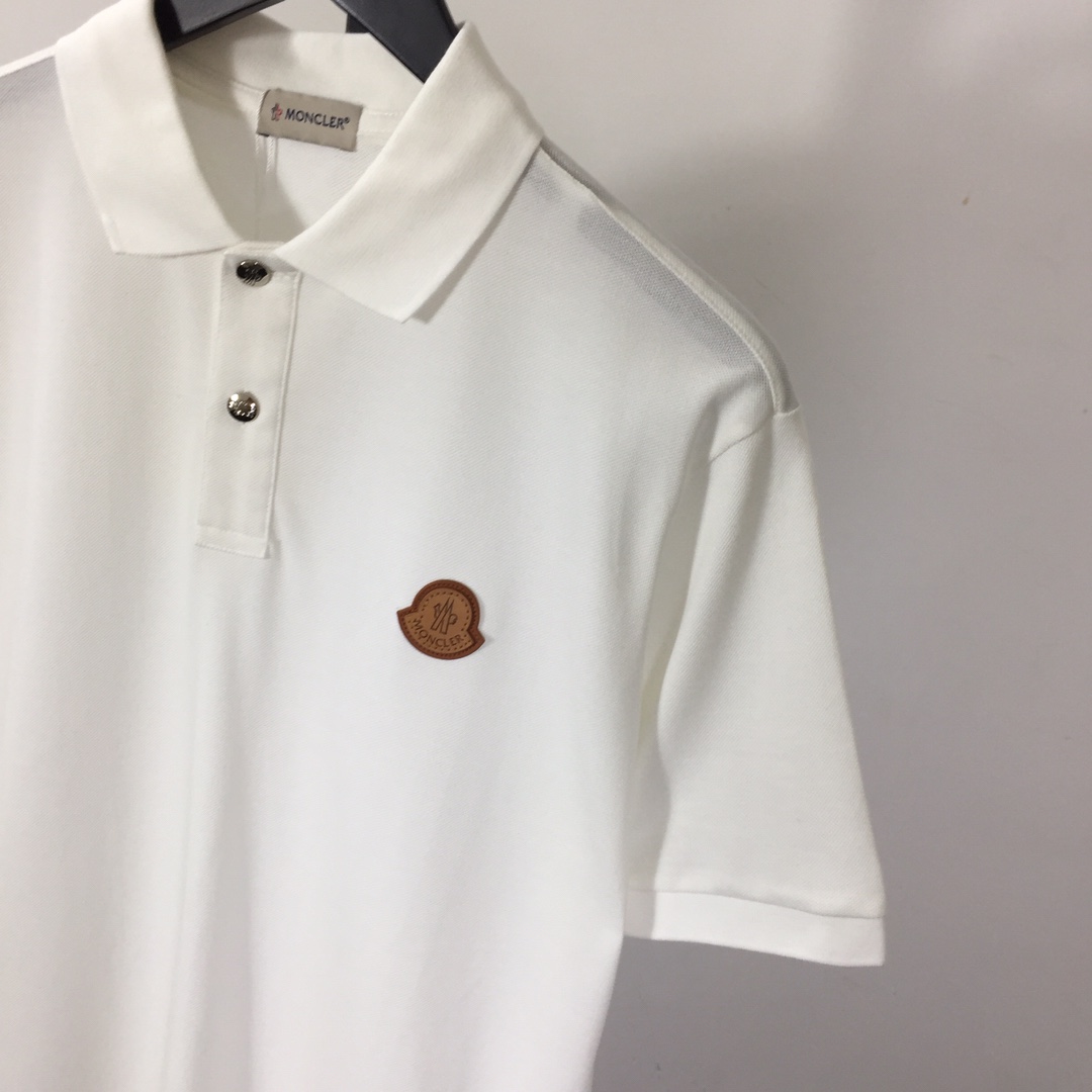 Moncler Logo Cotton Polo Shirt - everydesigner