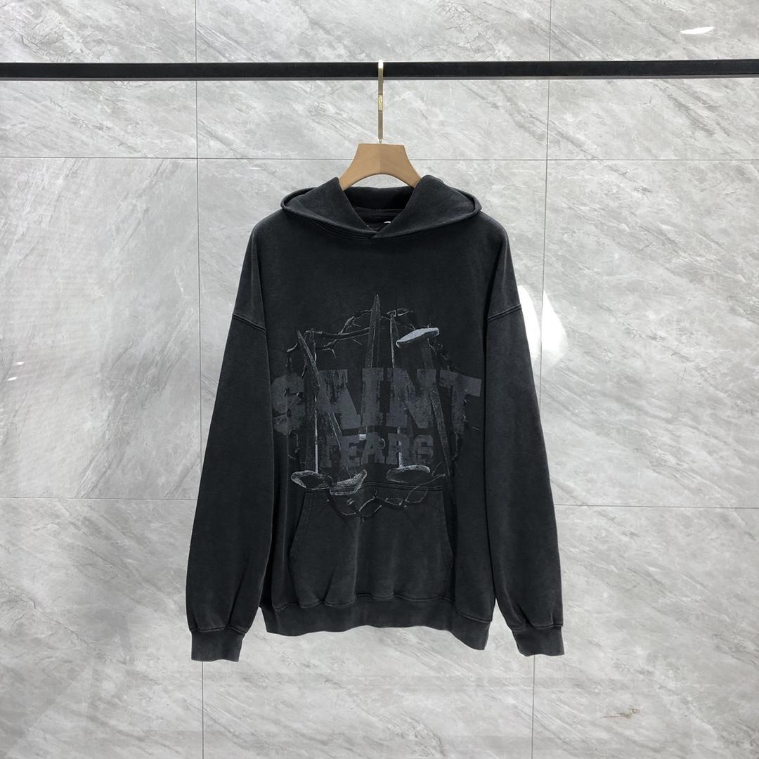 Saint Michael Tears Hoodie - everydesigner